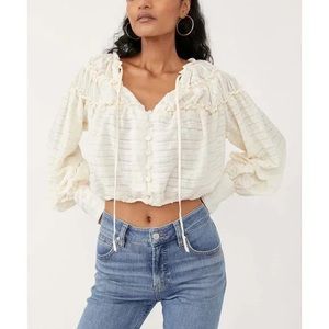 NWT Free People Hailey Blouse
